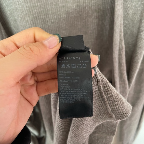 AllSaints Brown Tine Cardigan - Picture 8 of 9